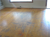Portland Oregon white oak top nail hardwood floor - before