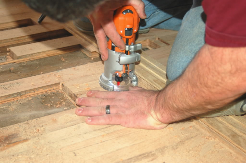Salem Oregon hardwood flooring patch repairing process