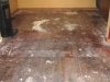 Old fire damaged fir floor - before