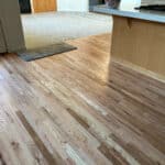 Refinished red oak hardwood flooring after professional restoration in South Salem, OR