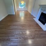 Newly installed and refinished hardwood flooring in a South Salem, Oregon home by Willamette Hardwood Floors